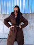 Choco Long Hooded Jacket "BEST CHOICE" FC85